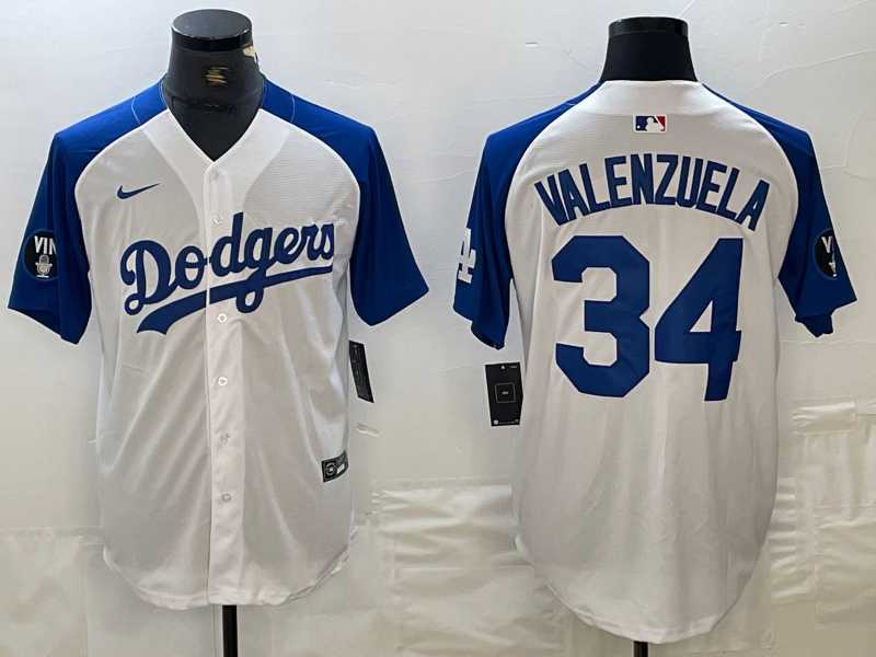Men's Los Angeles Dodgers #34 Toro Valenzuela White Blue Fashion Stitched Cool Base Limited Jersey,We sell and wholesale Men's Los Angeles Dodgers #34 Toro Valenzuela White Blue Fashion Stitched Cool Base Limited Jersey on line form chian!